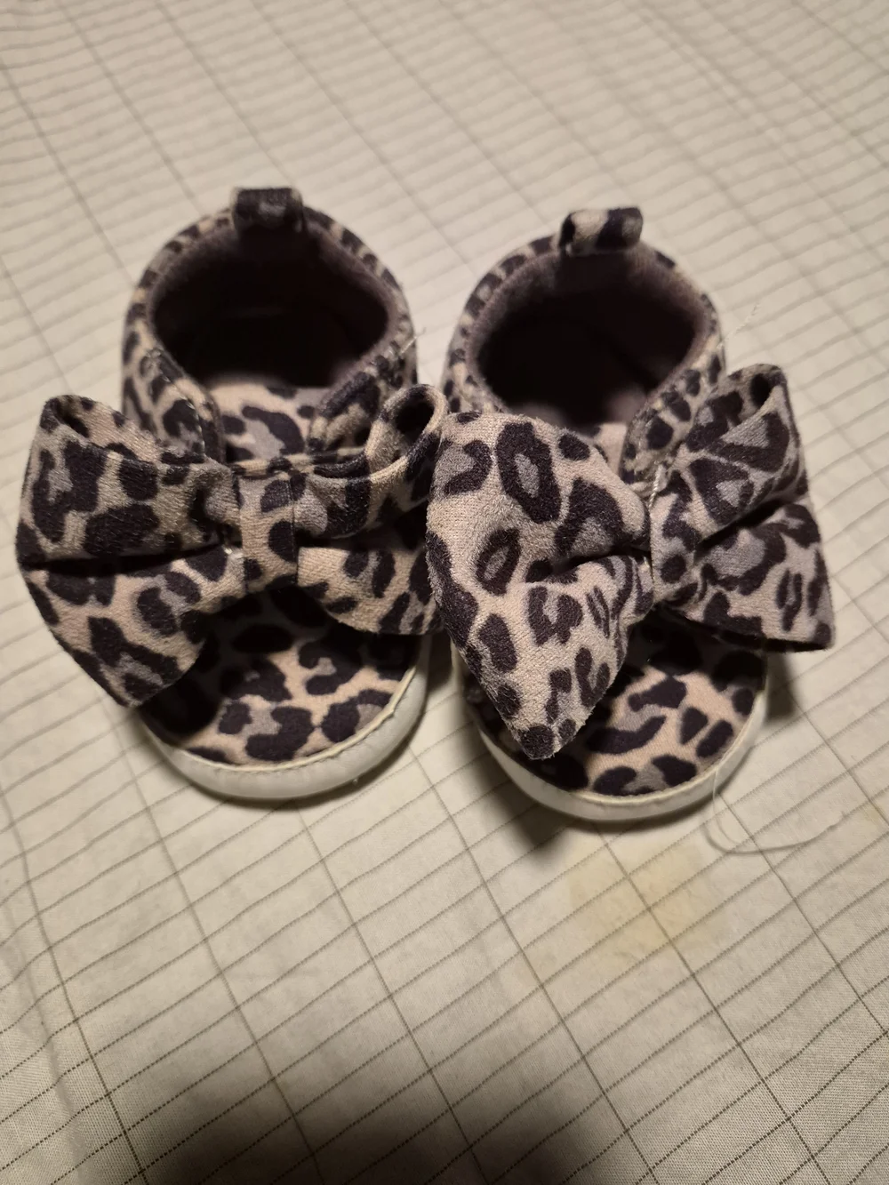 Target Leopard Print With Bow Dress Shoes in Black & Gray